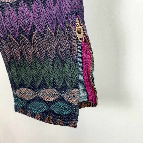 AEO Pants Leaf Print Ankle Multi Skinny Jegging 4 - Picture 4 of 7